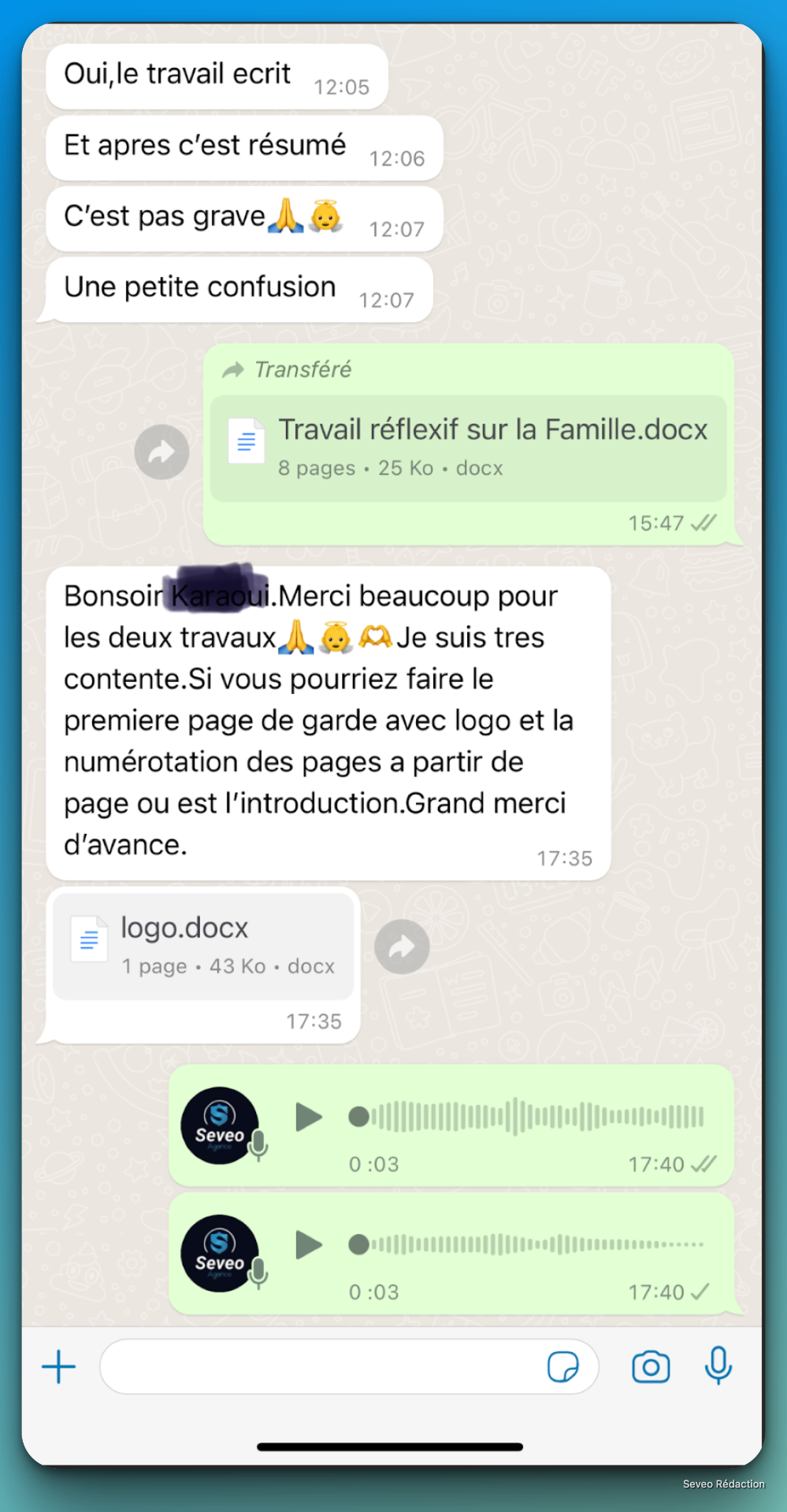 Cliente très contente des travaux