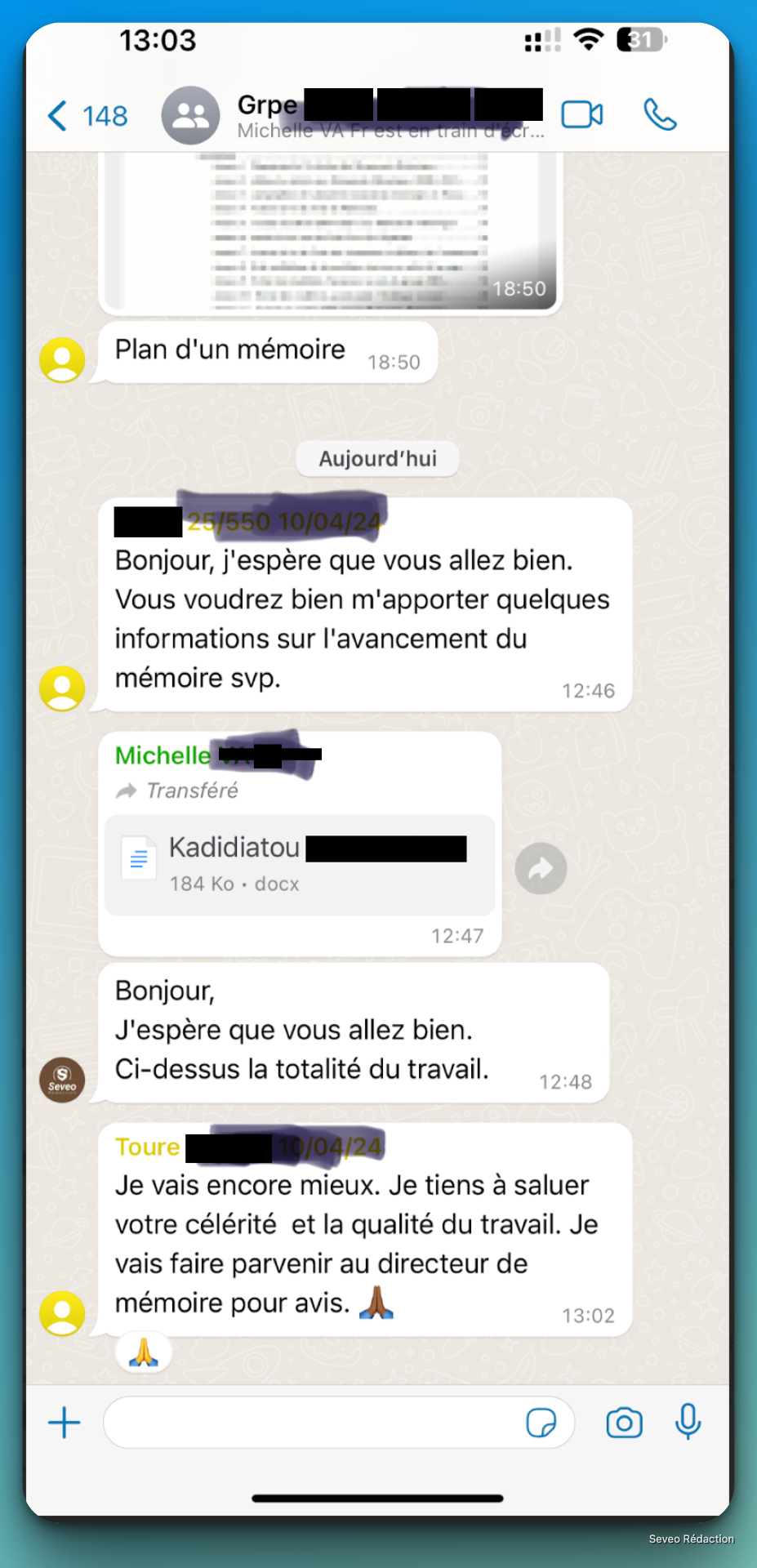Client salue la célérité et qualité